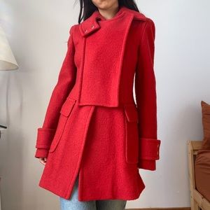 DKNY Wool Trench Coat